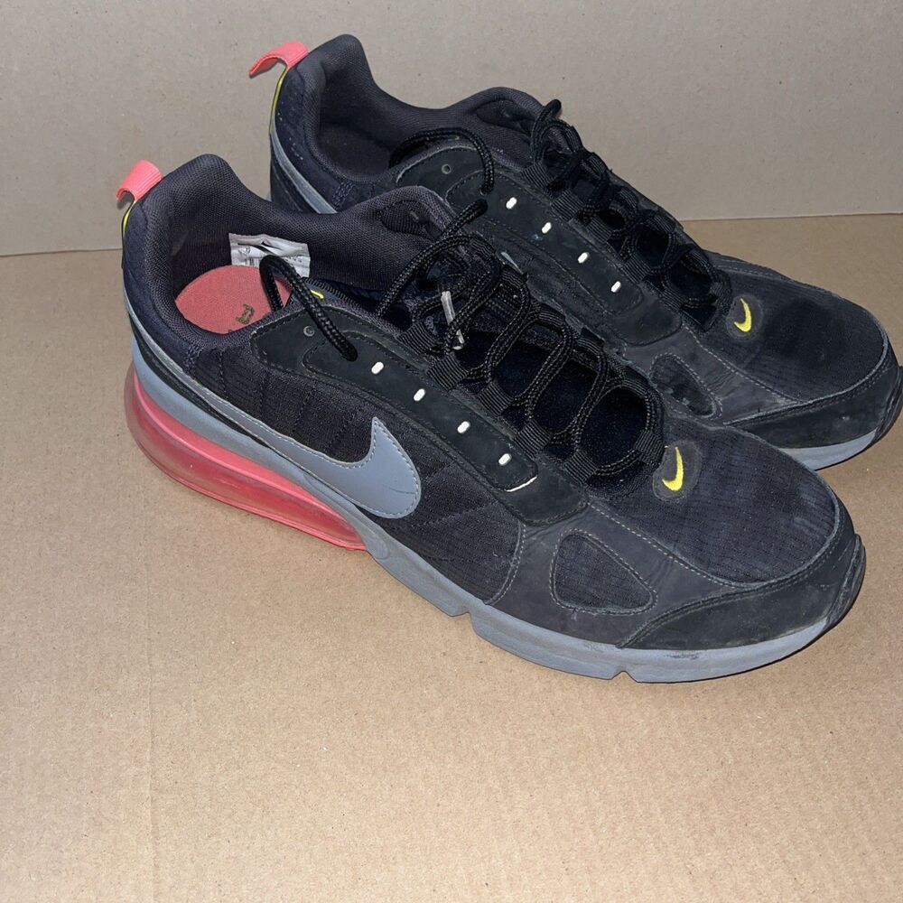 Nike Air Max 270 Futura Black Grey Hot Punch Running Sneaker Men’s 13US / UK 12